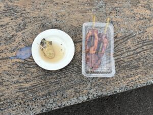牡蠣とイカ