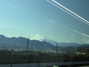 車窓富士山